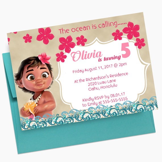 Bebe Moana Invitacion De Cumpleanos Invitacion De Moana Etsy Bebe Moana Invitacion De Cumpleanos Invitacion De Moana Etsy