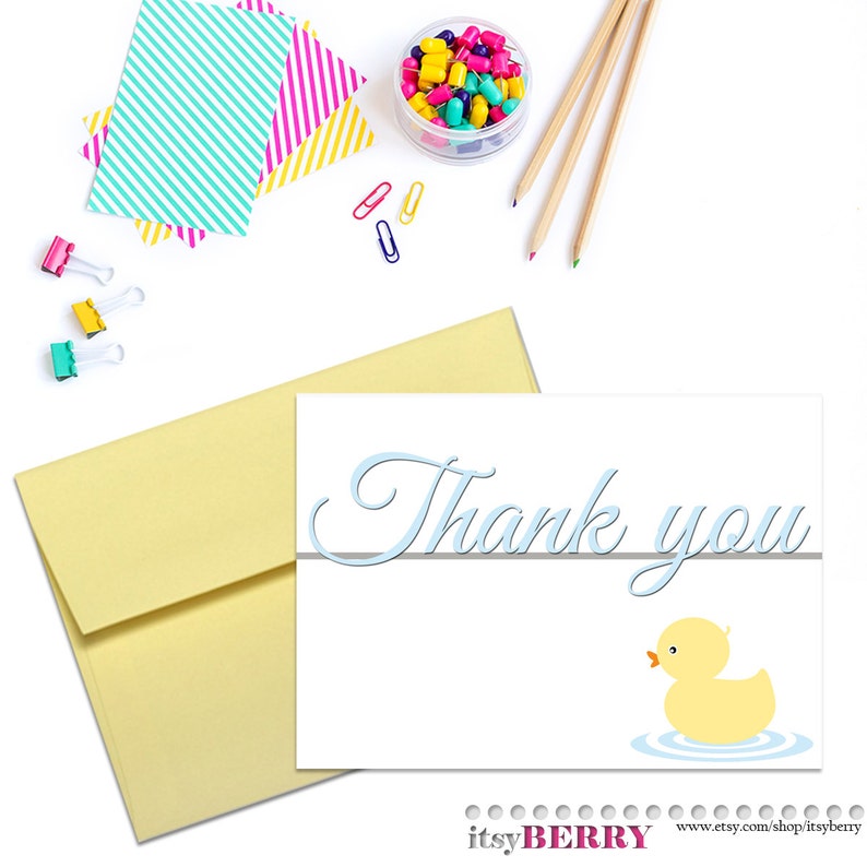 Instant Download Baby Shower Thank You Card PRINTABLE Gender Neutral Cards Digital File Card from Parents To Be