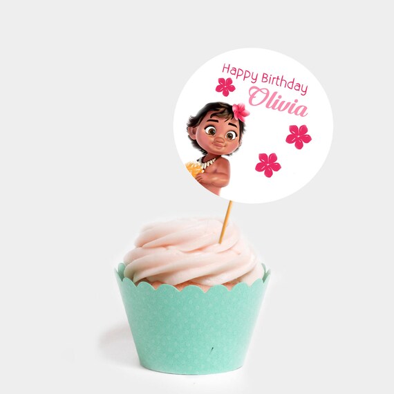 Moana Cupcake Toppers Baby Moana Cake Toppers Fiesta De Etsy Moana Cupcake Toppers Baby Moana Cake Toppers Fiesta De Etsy