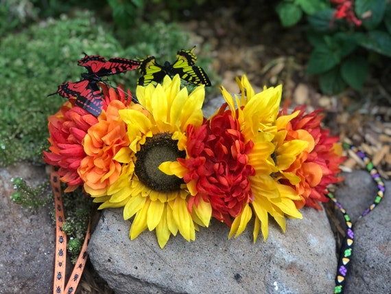 Halloween Floral Crown - Etsy display picture 2