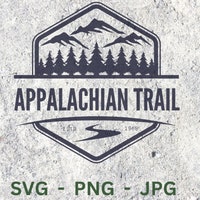 Blue Ridge Mountains SVG Outline | Digital Cut File | Appalachian ...