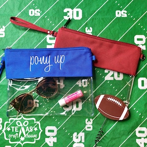 Monogrammed Game Day Purse | Stadium Approved Clear Purse | Clear Game Day Purse