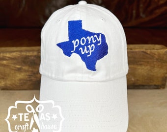 Upside Down Pony UP Trucker Hat | SMU Mustangs Dad Cap - Adjustable Green Camo - View #10
