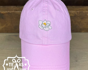 Mini Magnolia Baseball Hat | Southern Hat | Vacation Hat | Magnolia Hat | Southern Inspired Hat