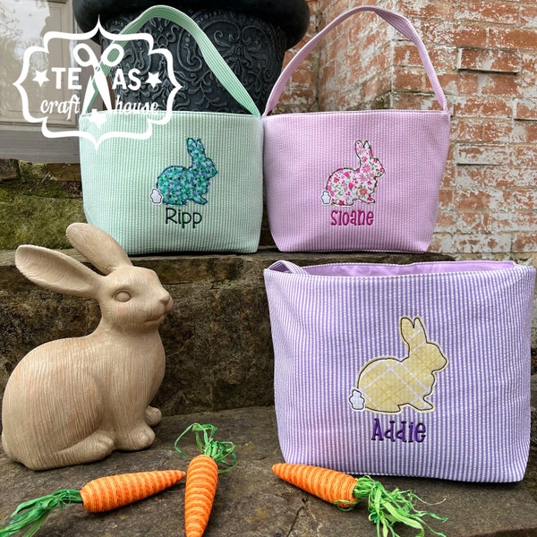 Easter Bunny Basket Etsy