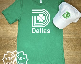 City of Dallas Shamrock Logo St Patrick's Day Shirt - St Patrick's Day Shirt - Texas St Patrick's Day Shirt