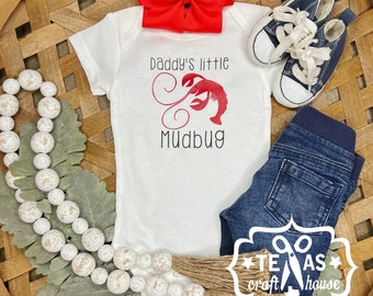 Daddy’s Little Mudbug Bodysuit - Baby’s First Boil Bodysuit - Crawfish Boil Outfit - Mommy’s Little Mudbug