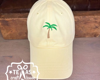 Mini Palm Tree Baseball Hat | Beach Hat | Vacation Hat | Pineapple Hat | Flamingo Hat | Lobster Hat | Crab Hat | Flamingo Hat | Seashell Hat