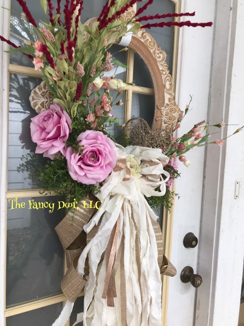 Shabby Chic Decor Wedding Decor Wedding Wreath The Fancy Etsy
