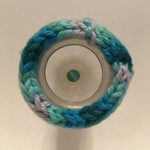 Small Aerokat Feline Asthma Inhaler KNIT COVER: Teal Ombre