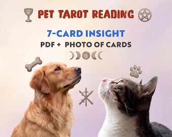 Pet Tarot Reading, Living Pet Insight & Emotional Guidance