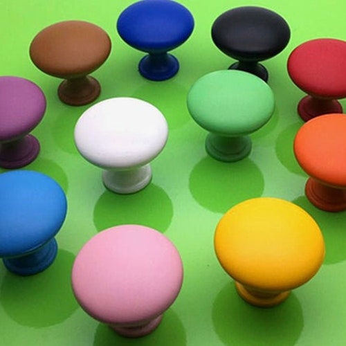 Colorful Knobs / Dresser Knobs Drawer Pulls Knob Etsy