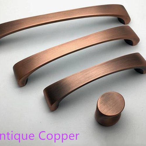 Brushed Bronze Handles Kitchen Drawer Cupboard Pull Etsy