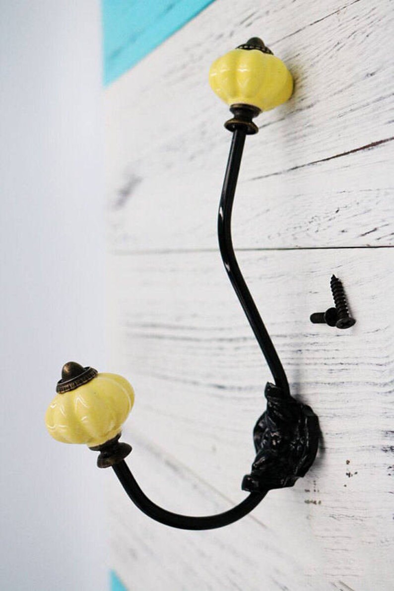 Ceramic Pumpkin Wall Hooks Coat Hooks Decorative Hooks Coat Etsy