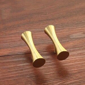Retro T Bar Knobs Pulls Cabinet Door Handles Brushed Gold Brass Drawer ...