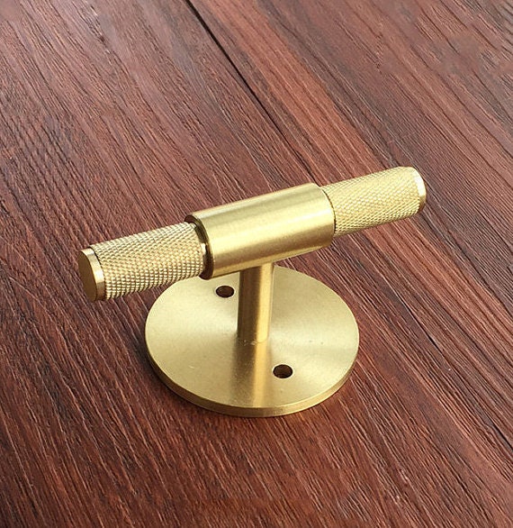 Pure Copper Brass T Knobs Cabinet Knob Pull Handle Dresser Etsy