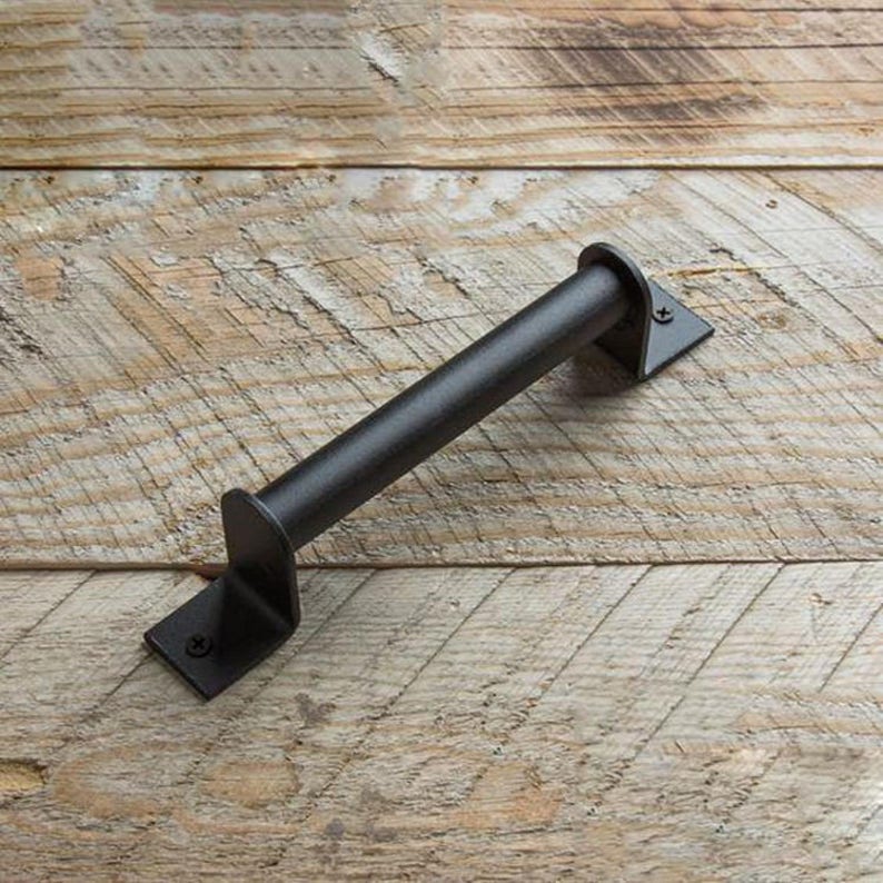 7.7'' 12.6'' Antique Black Wooden Door Handles Etsy