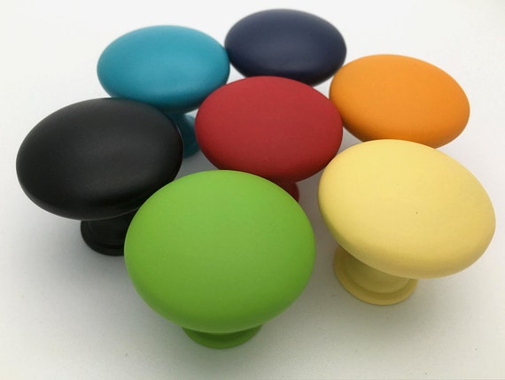 Colorful Knob Drawer Knobs Pulls Kitchen Cabinet Knobs Dresser Etsy