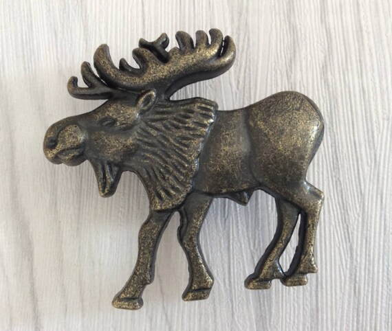 Moose Knobs Drawer Knob Pull Dresser Knobs Unique Kitchen Etsy