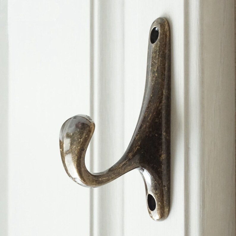 Brushed Silver Coat Hook Wall Hook Decorative Coat Hangers Etsy