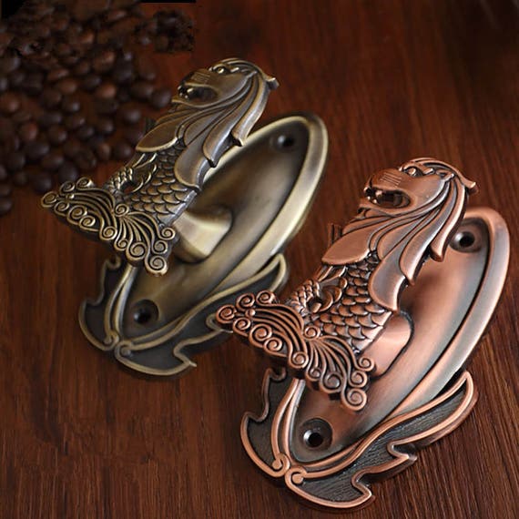 Antique Copper Bronze Silver Gold Lion Hook Wall Hooks Curtain Etsy