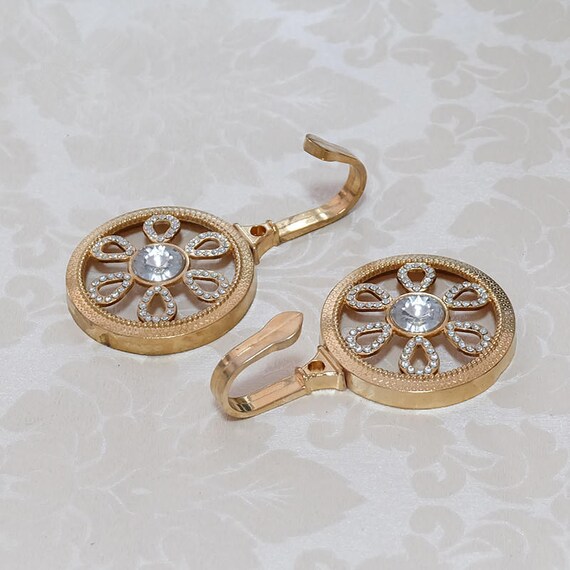 Clear Glass Hooks Crystal Wall Decorative Gold Black Coat Hat Hangers Hook Curtain Tieback Ornate Flower - Decorative Wall Hangers Clear Glass Hooks Crystal Wall Decorative Gold Black Coat Hat Hangers Hook Curtain Tieback Ornate Flower - Decorative Wall Hangers