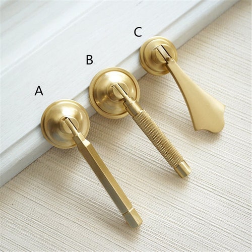 Brass Drop Pull Knob Dresser Knobs Drawer Knobs Pulls Knobs Etsy