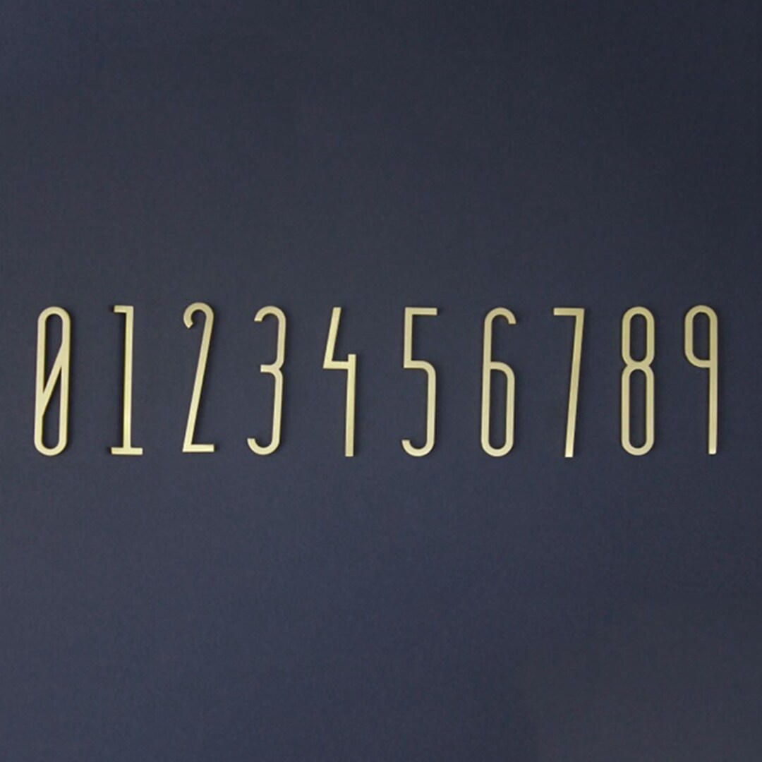 Brass House Letters Numbers Gold Letter DIY Business Shop Gold