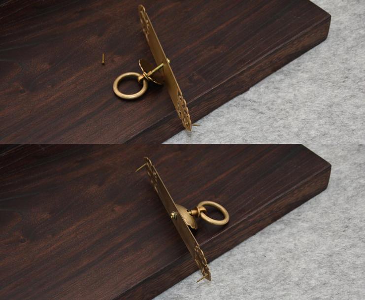 Vintage Brass Dresser Pull Kitchen Hardware Brass Gold Etsy