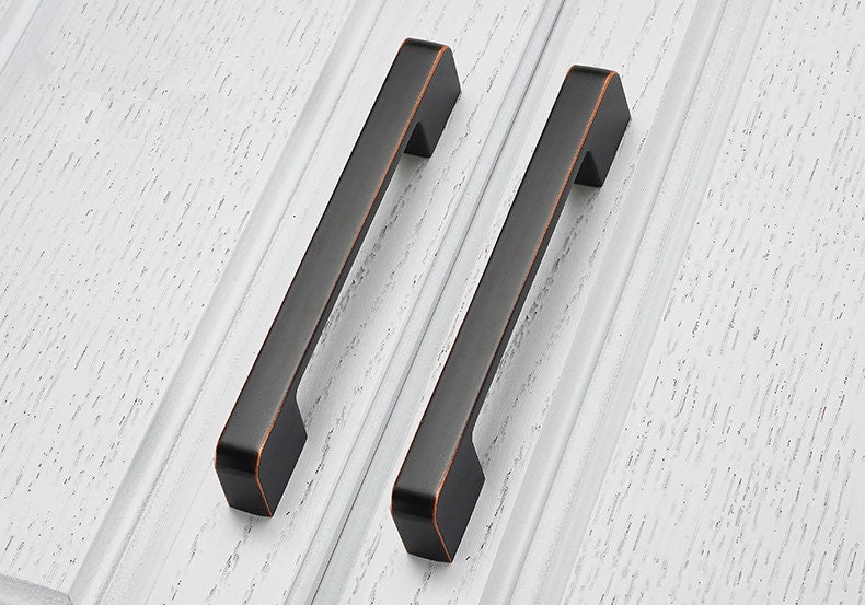 Matte Black Oil Rubbed Bronze Door Handle Pull Brushed Etsy