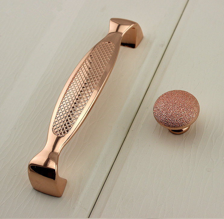 5'' Kitchen Handles Pulls Knobs Rose Gold Etsy