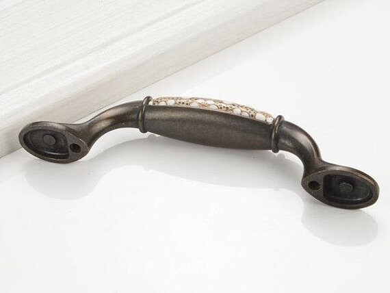 3 78 5 Ceramic Drawer Pulls Cabinet Door Etsy