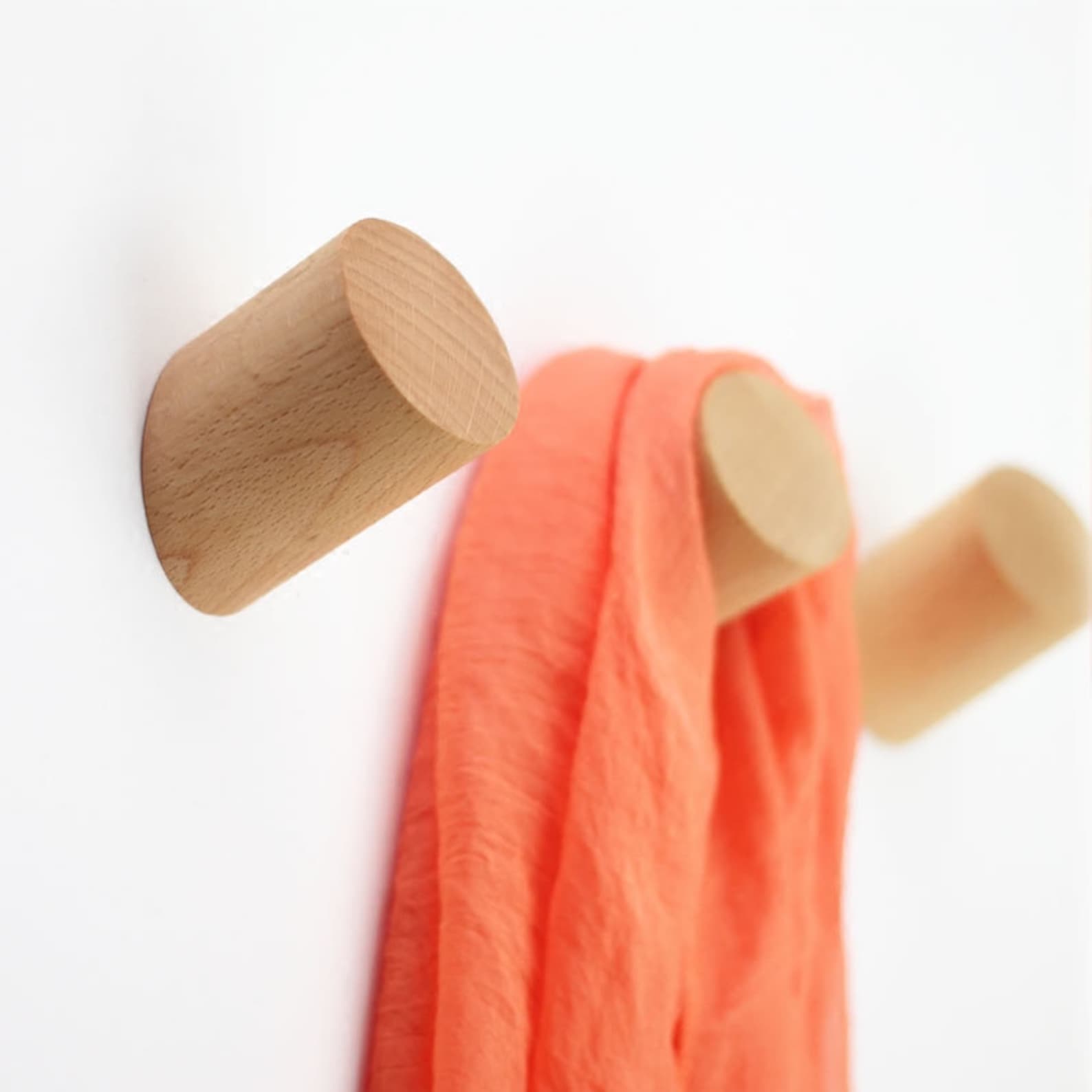 Black Walnut Coat Hook Solid Wood Hooks Beech Decorative Wall Etsy