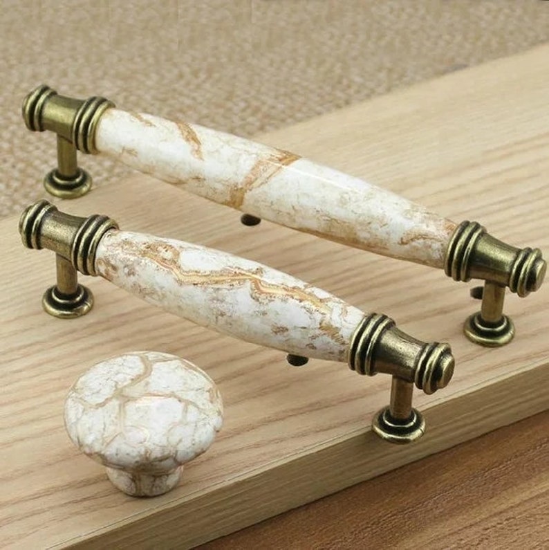 3.78'' 5'' Rustic Door Handles Ceramic Etsy