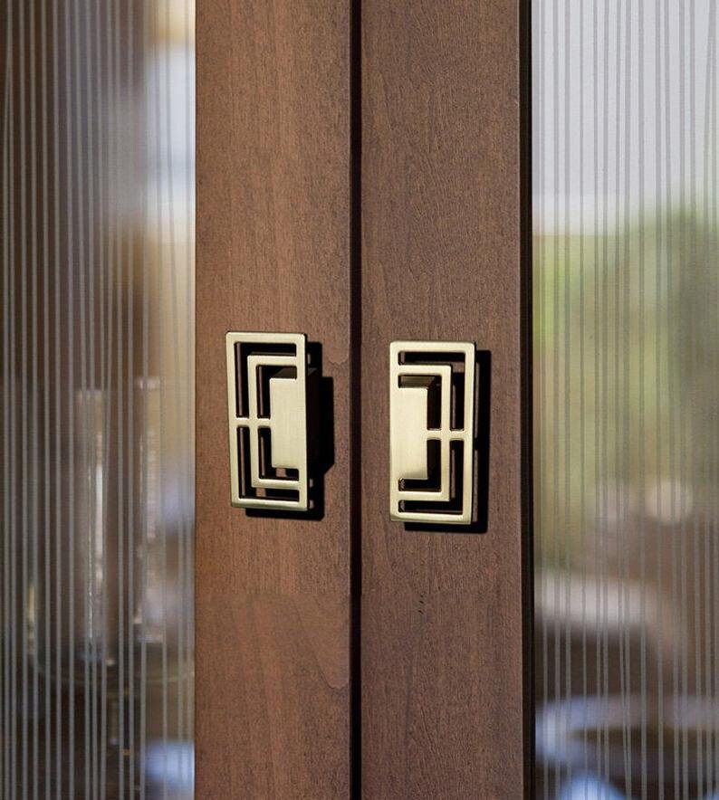 1.25/'/' Chinese Cabinet Door Handles Brushed Brass Dresser Drawer Pulls Knobs Rustic Kitchen Cabinet Handles Pulls Door Handle Hardware 32 mm