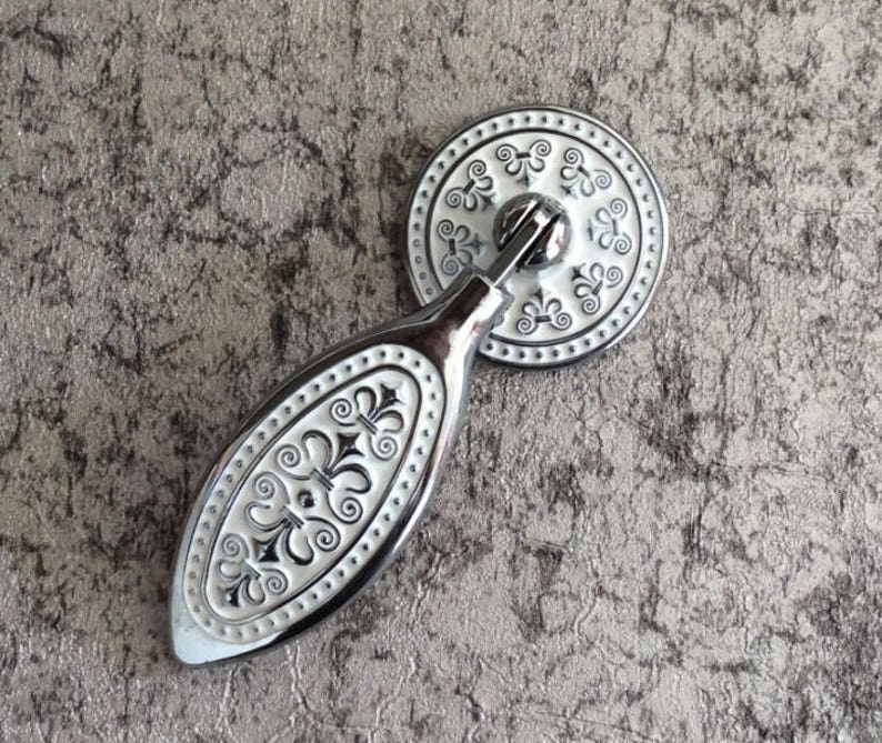 Drop Dresser Knobs Drawer Pulls Handles Chrome Silver White Shabby Chic Kitchen Cabinet Door - Shabby Chic Kitchen Door Handles Drop Dresser Knobs Drawer Pulls Handles Chrome Silver White Shabby Chic Kitchen Cabinet Door - Shabby Chic Kitchen Door Handles
