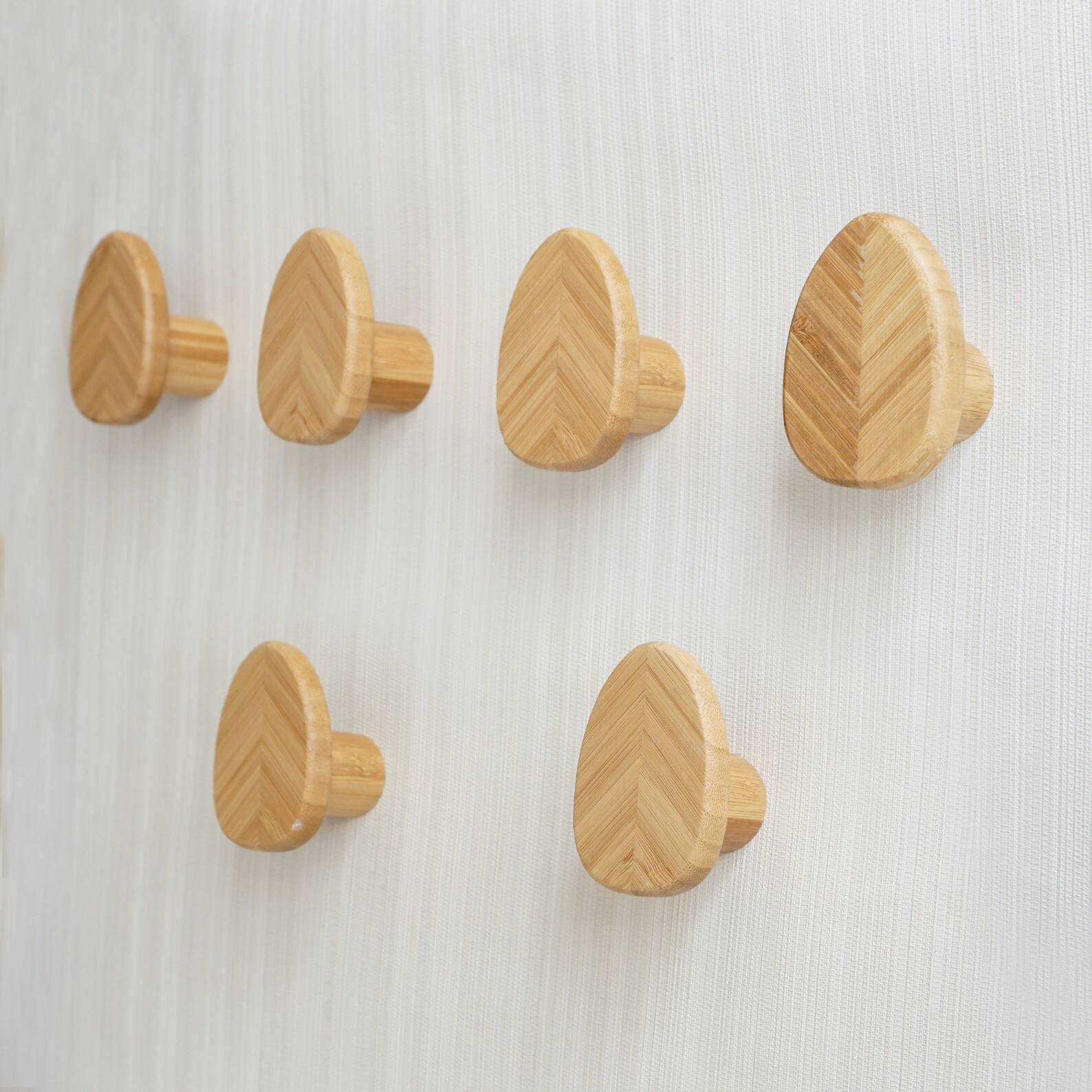Bamboo Wood Hooks Decorative Wall Hooks Coat Hooks Coat Etsy