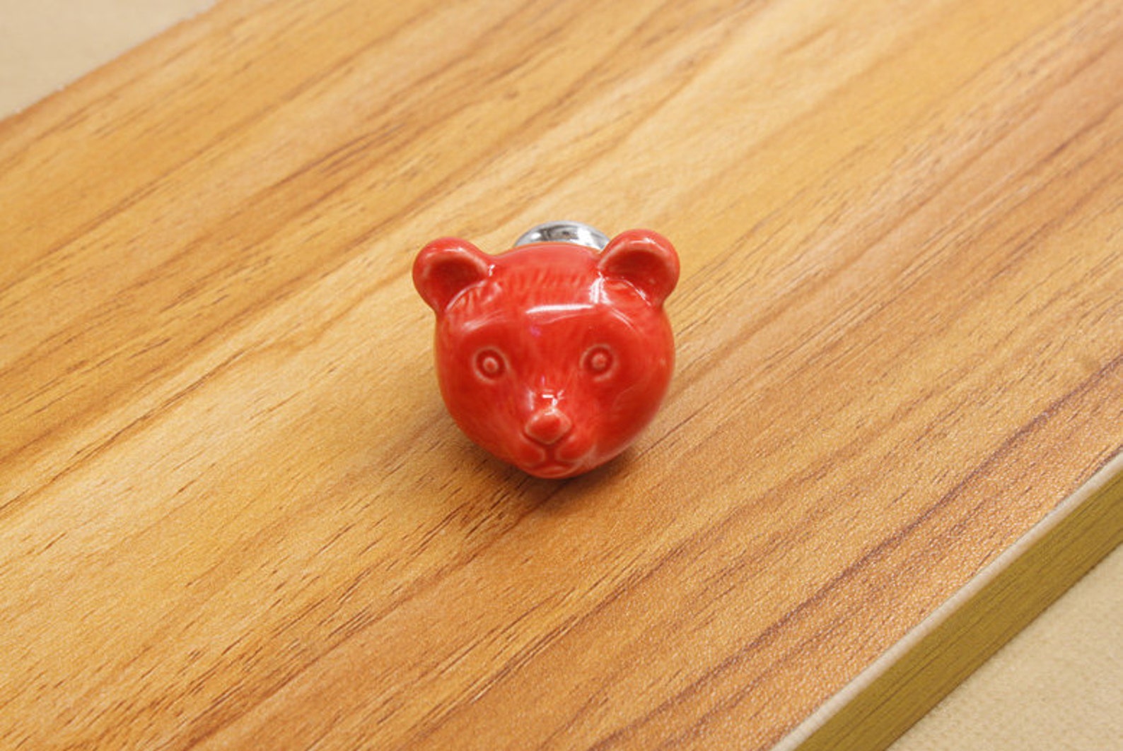 Ceramic Knob Bear Drawer Knob Colorful Knobs for Children Etsy
