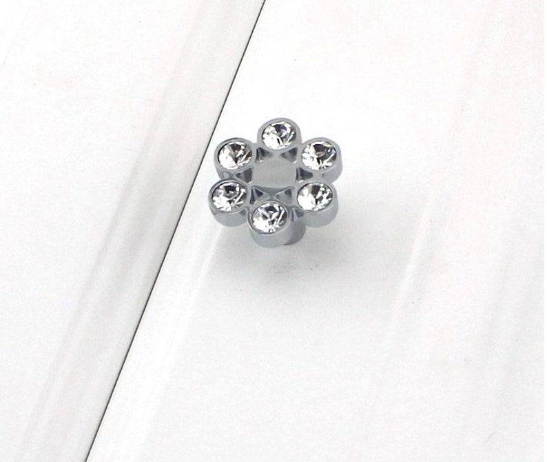 2.5/'/' 3.78/'/' Crystal Drawer Pulls Handles Silver Clear Bling Glass Dresser Handles Pulls Knobs Kitchen Cabinet Door Pulls Knobs Decorative