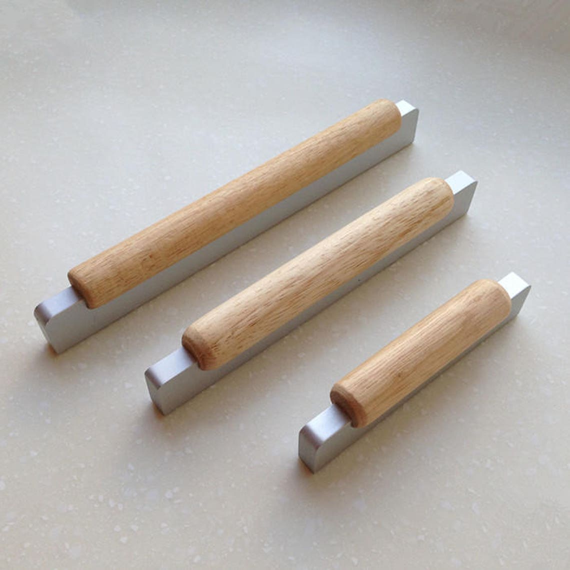 2.5'' 5'' 6.3'' Wood Drawer Pulls Etsy