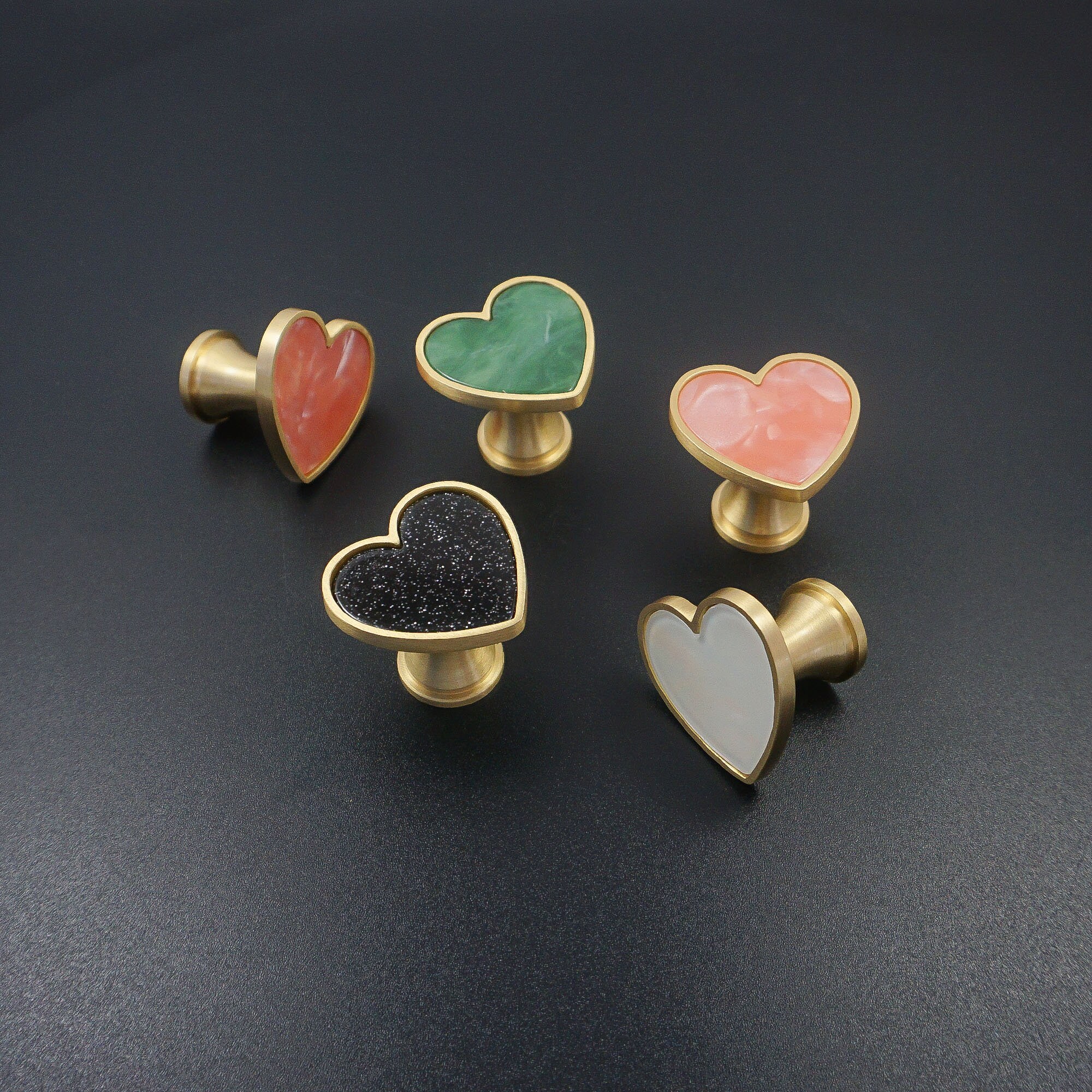Stylish Colorful Heart Wall Hooks Solid Brass Hook Gift Wall Etsy
