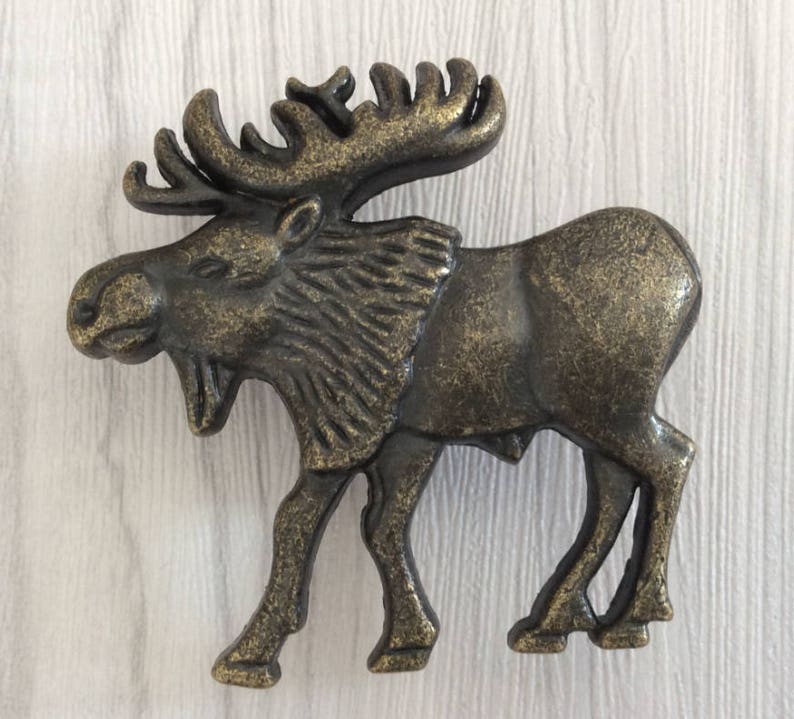 Moose Knobs Drawer Knob Pull Dresser Knobs Unique Kitchen ...