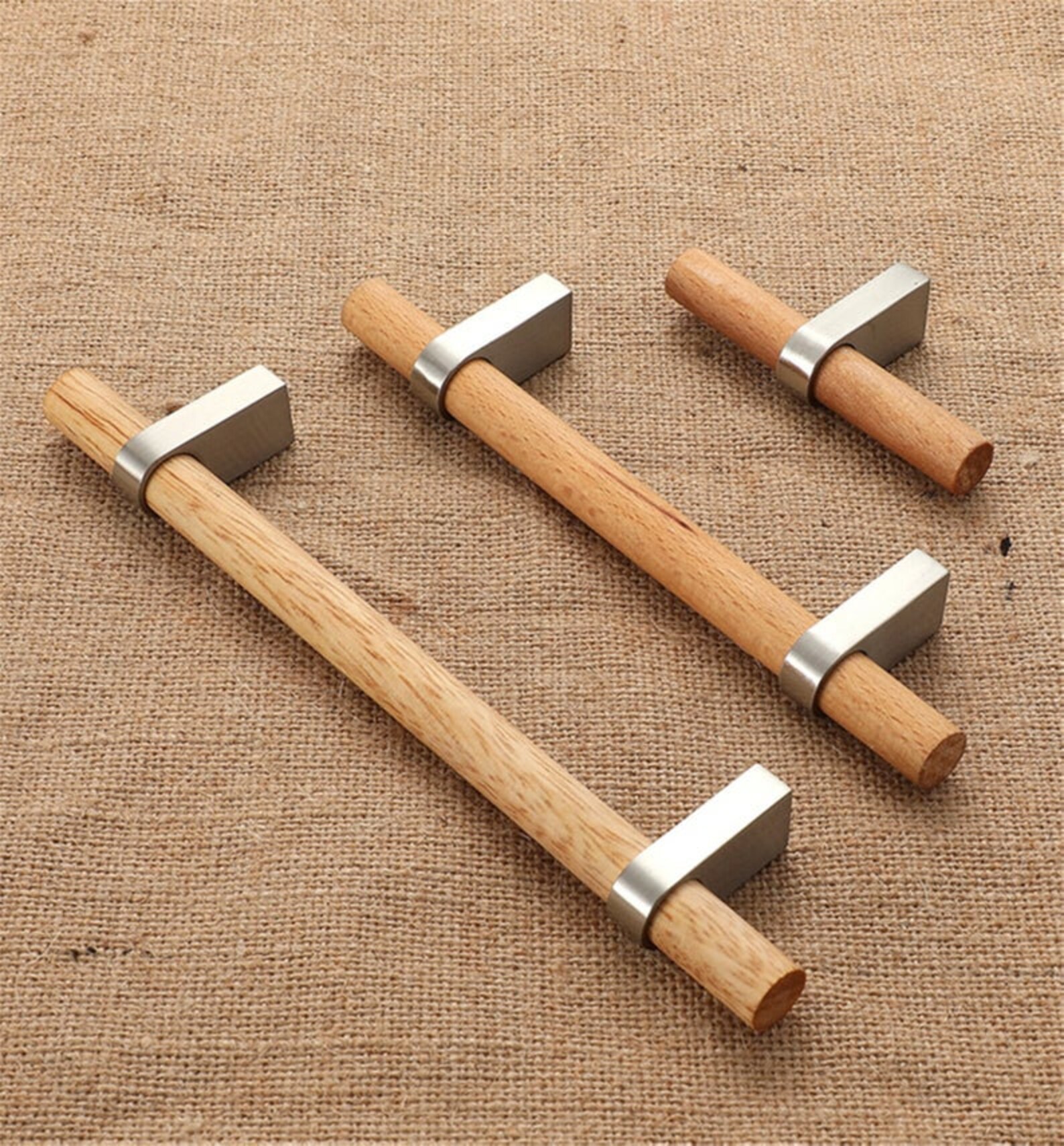 3.78'' 5'' Wood Drawer Pulls Handles Black Etsy Australia