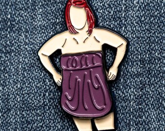 casual friday 1,5" beweegbare emaille pin