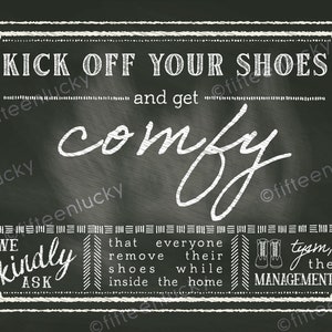 Remove Shoes Entry Sign