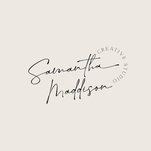 Logotipo de assinatura para fotógrafos | Estilista de beleza | Artista de unhas | Coach de vida | Psicólogo | Design de marca | Branding personalizado | Designer de logotipo
