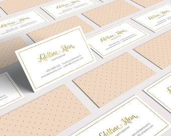 dots business card etsy polka dots business cards