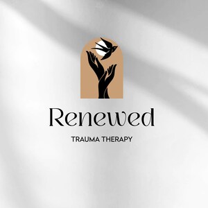 Custom Bird Logo Design: Wellness, Therapy, Coaching (Digital Download)
