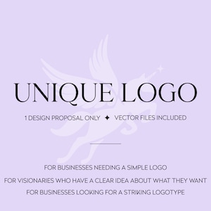 Custom Logo Design - Single Owner Logo - Quick Logo - Affordable Logo - One Concept Logo