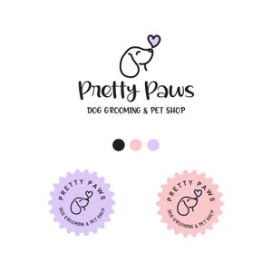 Dog Grooming Logo Design: Pet Business Branding Kit